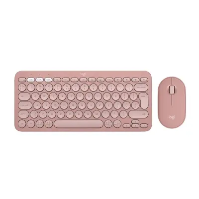 Logitech 920-012247 Pebble 2 Combo Pembe Kablosuz Klavye Mouse Seti